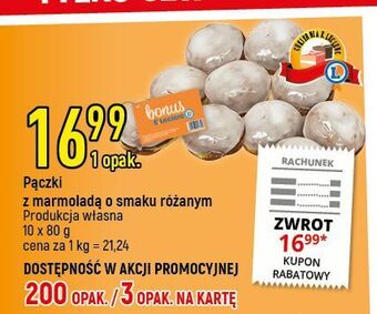 E.Leclerc Pączki lukrowane z nadzieniem różanym cukiernia e.leclerc oferta