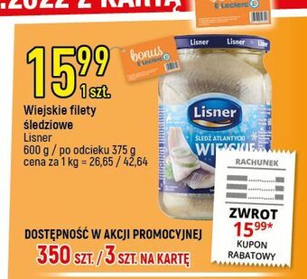 E.Leclerc Filety śledziowe po wiejsku lisner oferta