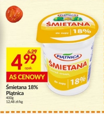 Społem Piątnica śmietana do zupy 18% 400 g oferta