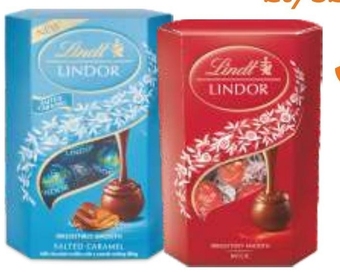 Gama Lindt lindor praliny z czekolady mlecznej 200 g oferta