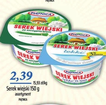 Społem Piątnica serek wiejski lekki 150 g oferta