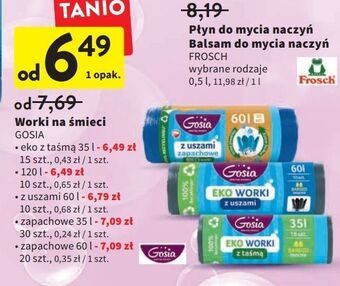 Intermarche Worki na śmieci z uszami eko 35 l gosia oferta