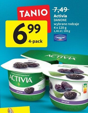 Intermarche Jogurt suszona śliwka danone activia oferta