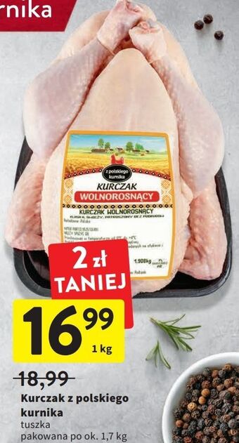 Intermarche Kurczak wolnorosnący z polskiego kurnika oferta