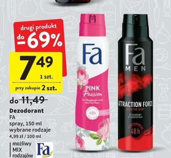 Intermarche Dezodorant fa pink passion oferta