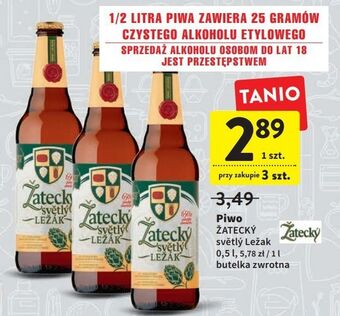 Intermarche Piwo zatecky svetly lezak oferta