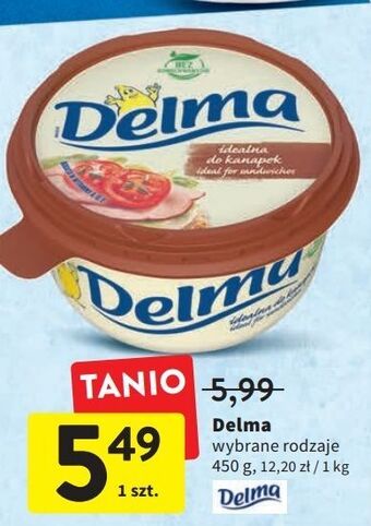 Intermarche Margaryna delma extra maślany smak oferta