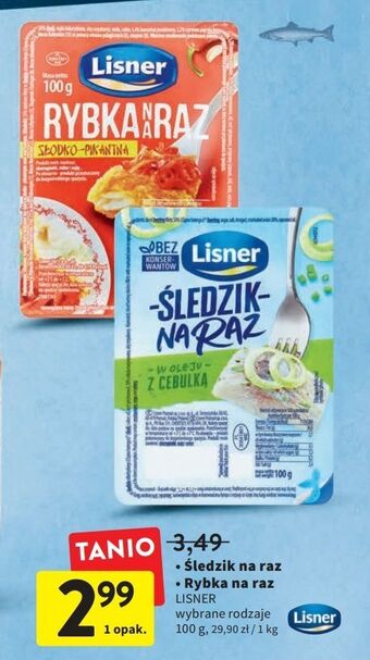 Intermarche Słodko - pikantna lisner rybka na raz oferta