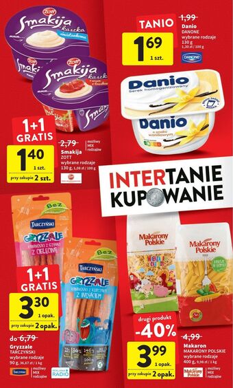 Intermarche Kaszka śmietankowa zott smakija oferta