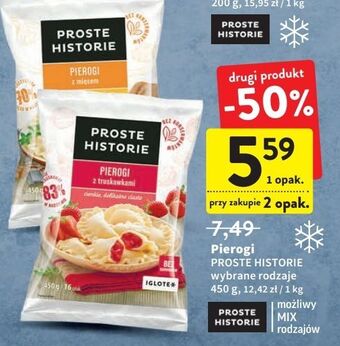 Intermarche Pierogi z truskawkami iglotex proste historie oferta