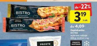 Intermarche Zapiekanka z szynką i pieczarkami iglotex proste historie bistro oferta