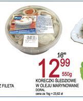 E.Leclerc Koreczki śledziowe w oleju doral oferta