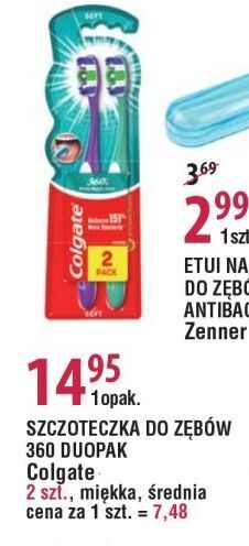 E.Leclerc Szczoteczka do zębów średnia colgate 360 oferta