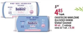 E.Leclerc Chusteczki wilgotne z witaminą e bobini baby oferta