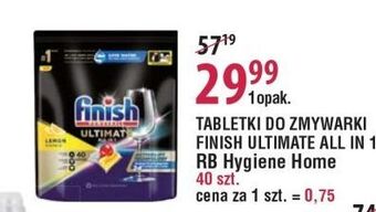 E.Leclerc Tabletki do zmywarek lemon finish all in 1 oferta