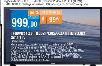 E.Leclerc Telewizor 32" ue32t4302 samsung oferta