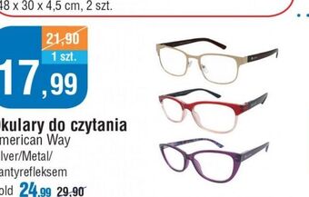 E.Leclerc Okulary do czytania silver collection american way oferta