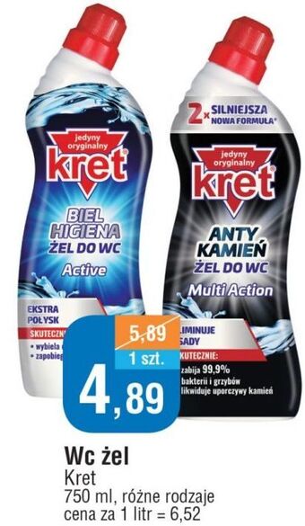 E.Leclerc Żel do wc multi action kret oferta