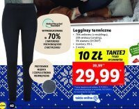 Lidl Legginsy termiczne xs-l oferta