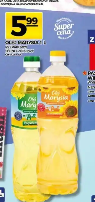 Topaz Olej Marysia 1l oferta
