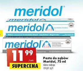 Biedronka Pasta do zębów ochrona dziąseł meridol oferta