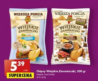 Biedronka Chipsy o smaku twarożku lorenz wiejskie ziemniaczki oferta