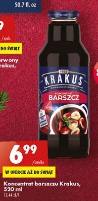 Biedronka Koncentrat barszczu czerwonego krakus maspex oferta