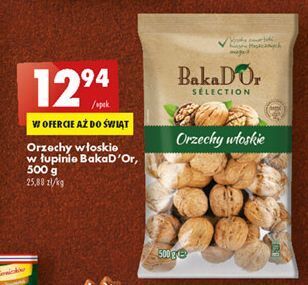 Biedronka Orzechy włoskie bakad'or oferta