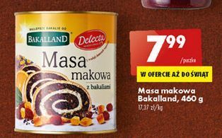 Biedronka Masa makowa z bakaliami bakalland oferta