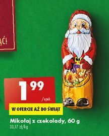 Biedronka Mikołaj z czekolady oferta