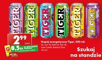 Biedronka Napój ufo tiger energy drink oferta