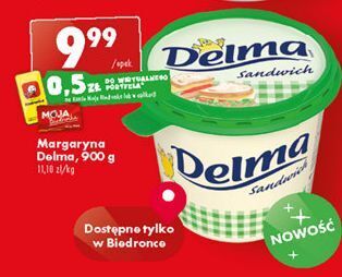 Biedronka Margaryna delma sandwich oferta