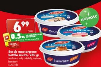 Biedronka Serek mascarpone malinowy sottile gusto oferta