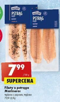 Biedronka Filety z pstrąga wędzone pieprzem marinero oferta