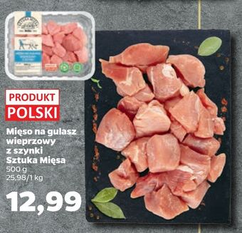Netto Mięso na gulasz wieprzowy z szynki sztuka mięsa oferta