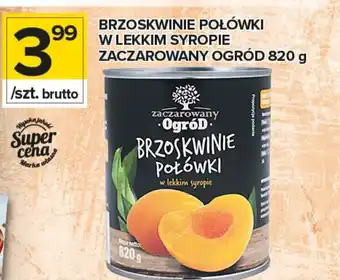 Brzoskwinie połówki w lekkim syropie Zaczarowany Ogród 820g