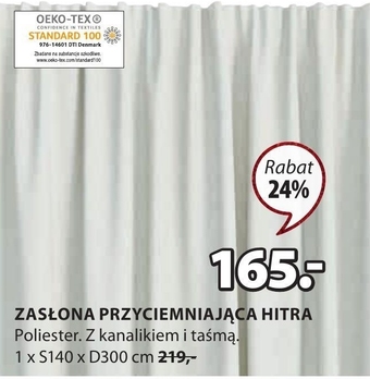 JYSK Zasłona oferta