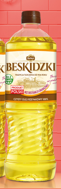 Biedronka Bielmar beskidzki czysty olej rzepakowy 100% 1 l oferta