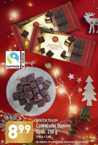 ALDI Czekoladki domino w czekoladzie mlecznej wintertraum oferta