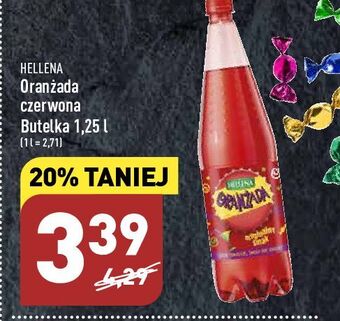 ALDI Oranżada czerwona hellena oferta