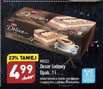 ALDI Deser lodowy waniliowy i cappuccino z polewą czekoladową mucci oferta