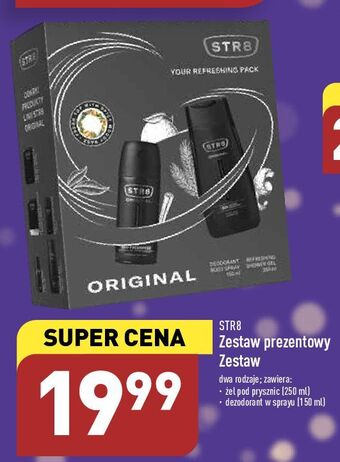 Zestaw w pudełku original: żel pod prysznic 250 ml + dezodorant 150 str8