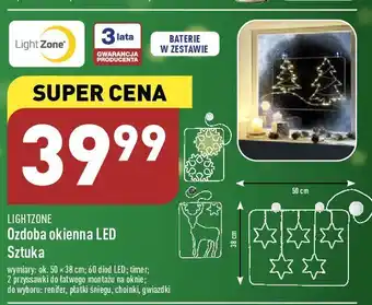 ALDI Ozdoba okienna renifer lightzone oferta