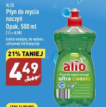 ALDI Płyn do mycia naczyń ultra classic alio oferta