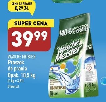 ALDI Proszek do prania universal wasche meister oferta