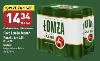 ALDI Piwo łomża jasne (dawniej export) oferta