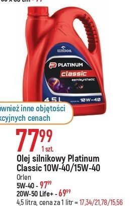 E.Leclerc Olej 15w-40 orlen platinum classic oferta