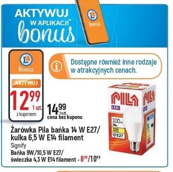 E.Leclerc Żarówka 14w e 27 pila oferta