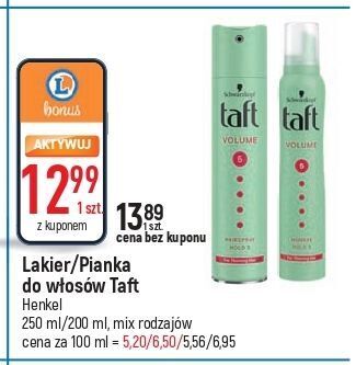 E.Leclerc Lakier do włosów taft volume oferta