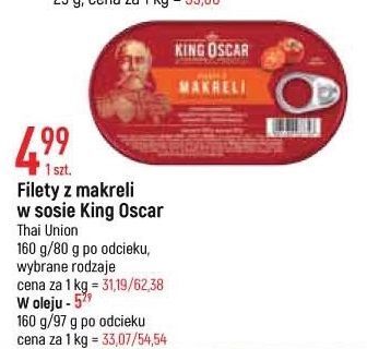 E.Leclerc Filety z makreli w sosie pomidorowym king oscar oferta